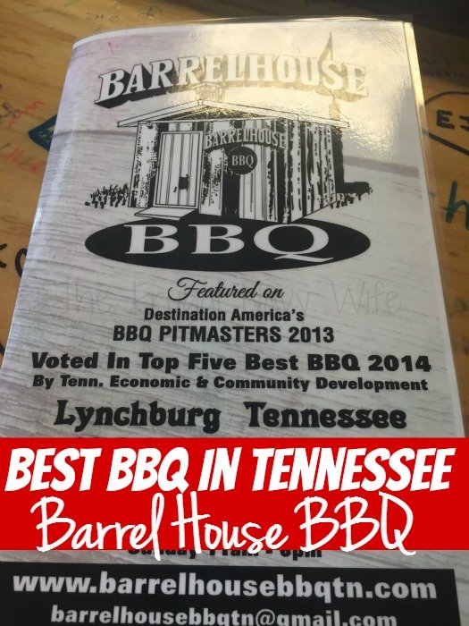 Barrel House BBQ – Lynchburg, Tennessee