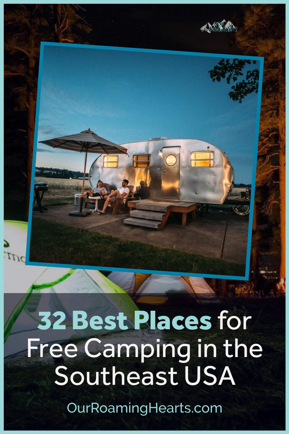 Why are you paying for camping spots when some of the best places are free? These are the best free camping spots in every state in the southeast USA! #ourroaminghearts #camping #freecampingsites #southeastUSAcamping | Free Camp Sites in the Southeast | Camping Sites | Southeast USA Camp Sites | Frugal Camping | Best Free Camp Sites | Free RV Hook Ups