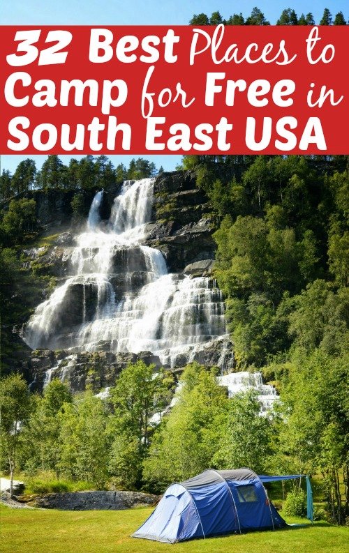 Why are you paying for camping spots when some of the best places are free? These are the best free camping spots in every state in the southeast USA! #ourroaminghearts #camping #freecampingsites #southeastUSAcamping | Free Camp Sites in the Southeast | Camping Sites | Southeast USA Camp Sites | Frugal Camping | Best Free Camp Sites | Free RV Hook Ups