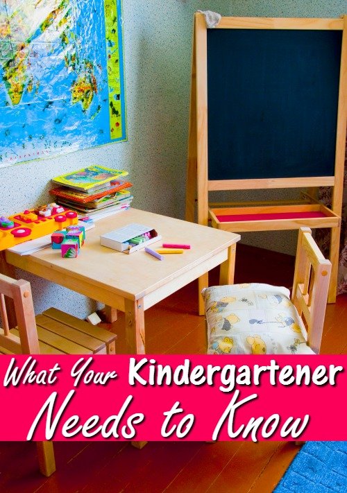 What Your Kindergartner Needs to Know