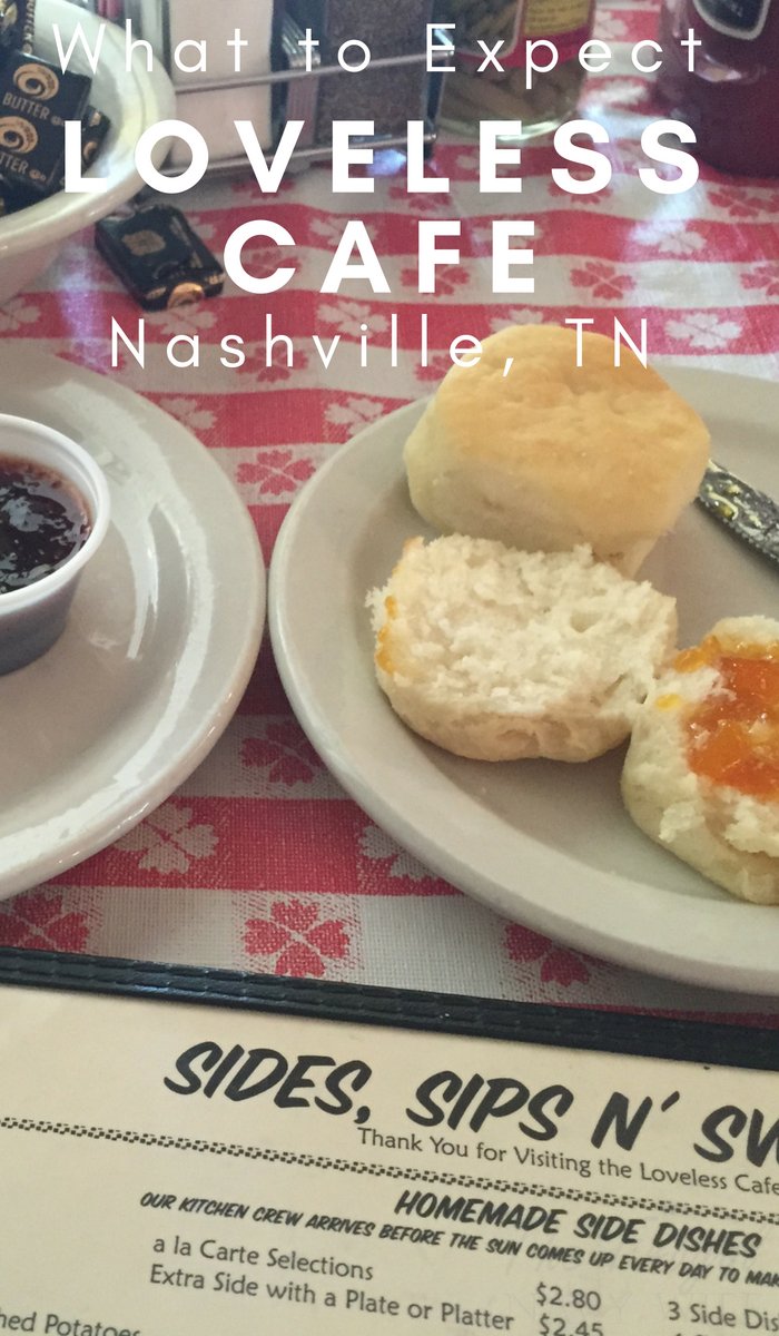The Loveless Cafe as seen on The Food Network Channel is a must not miss restaurant in Nashville, TN. Here is what to expect on your visit. #nashville #tennessee #lovelesscafe #ourroaminghearts | Where to Eat In Nashville | Tennessee Travel | Nashville | The Loveless Cafe |