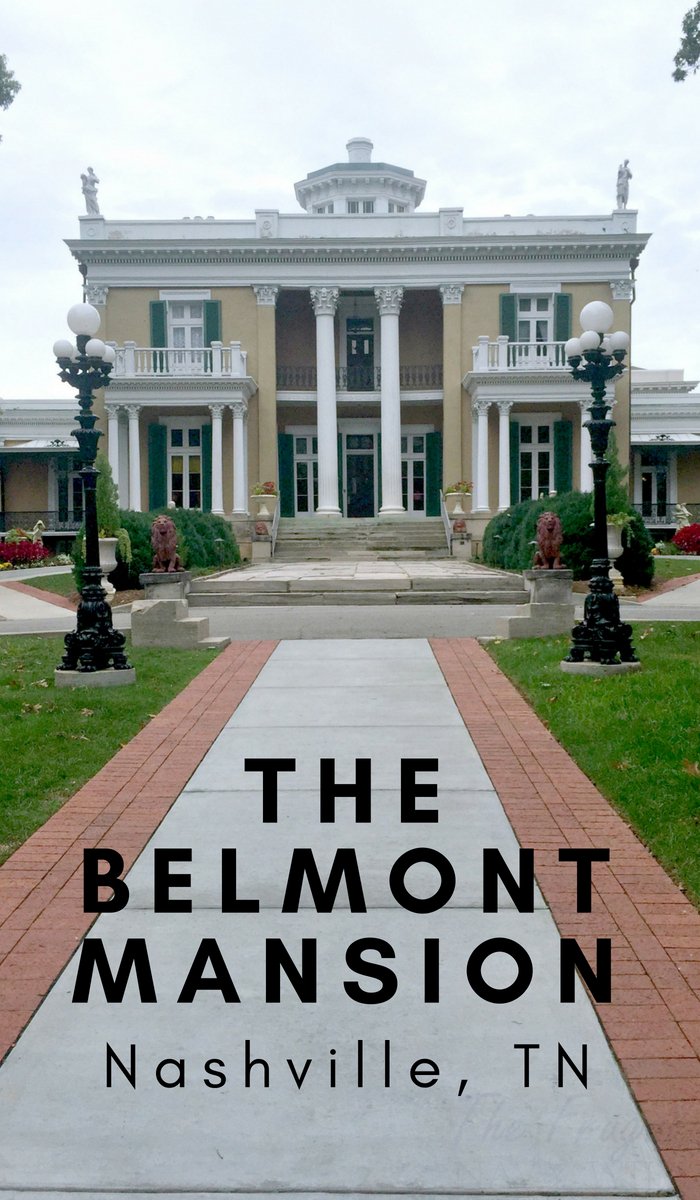 The Belmont Mansion is a house built in 1853 by one of the wealthiest women in America. Boasting 19,000 sqft, this historic mansion is a must see. #belmontmansion #nashville #tennessee #thingstogo #ourroaminghearts| Things To Do In Nashville | Tennessee Travel | Belmont Mansion