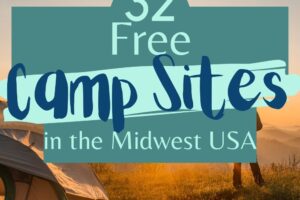 Traveling by RV can get expensive if you are staying at resort campgrounds which is why this list of free camp sites will help tremendously. #campspots #freecamping #savemoney #ourroaminghearts #familycamping #travel | Family Camping | Midwest | Camp Sites | Free Camp Spots | Travel | Activities |