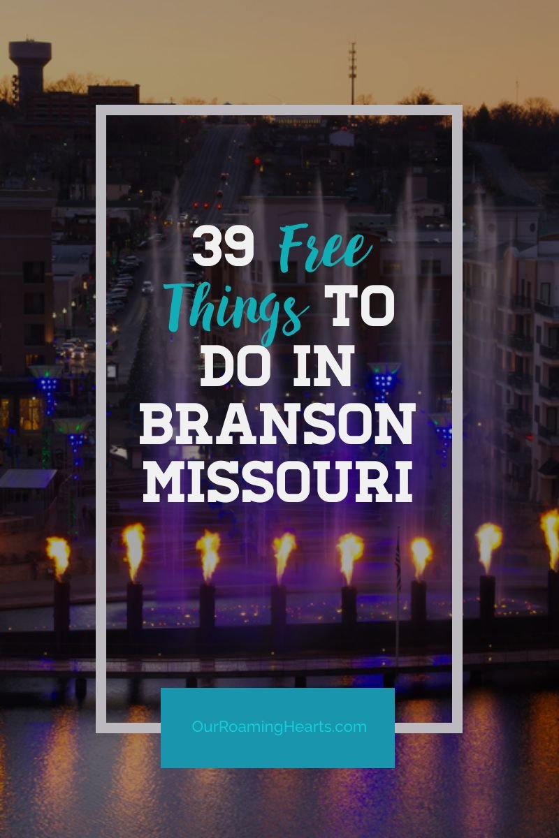Instead of pumping out hundreds of dollars to pay for things to do, take advantage of all the free things to do in Branson MO. #ourroaminghearts #branson #missouri #freethingstodo #frugaltravel | Frugal Travel | Free Things to do in Branson MO | Branson MO | Missouri Travel | Branson Travel