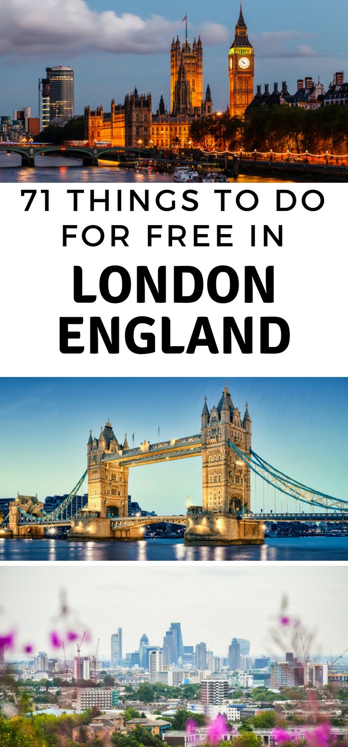 Walk around London all day without spending a dime. There is so much to do and see, all for free. Here are 71 Truly Free Things to do in London England. #london #england #thingstodo #travel #ourroaminghearts | Travel | Things to Do in England | London Travel | Bucket List