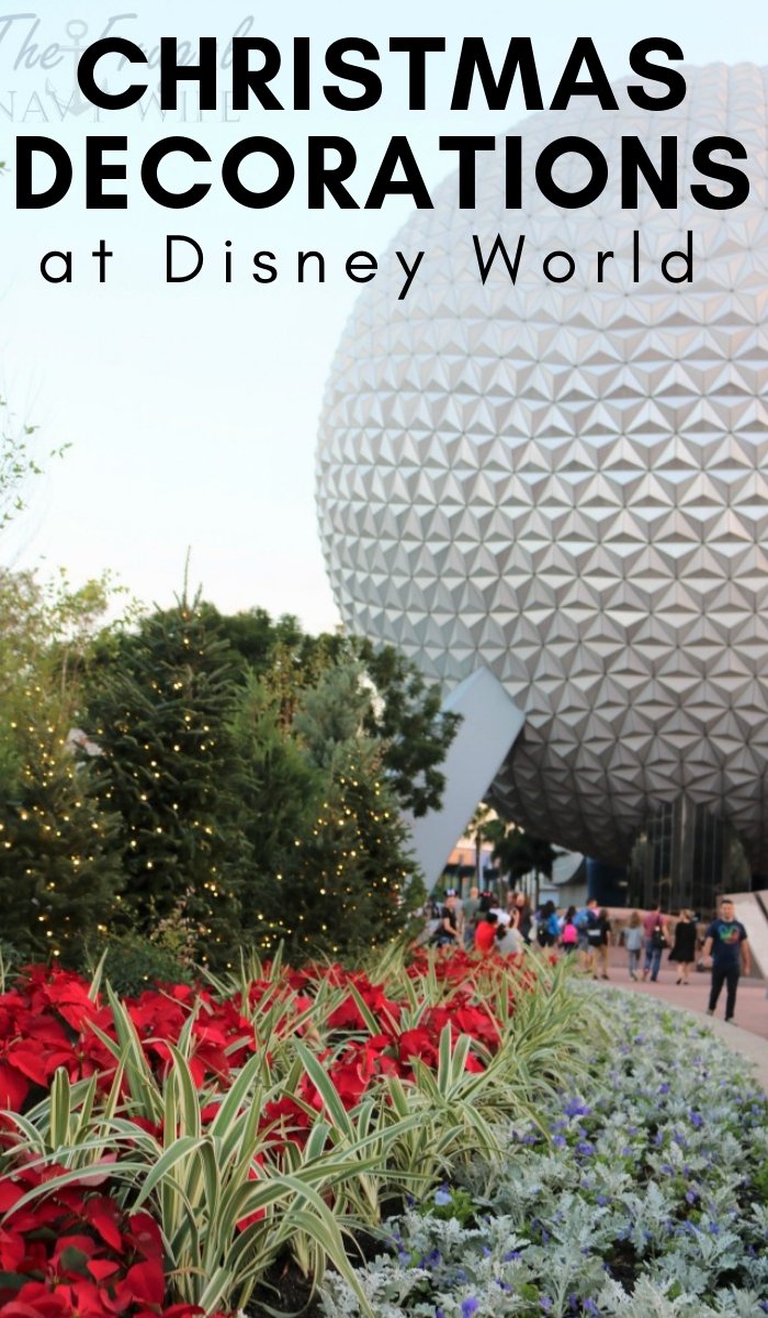 Disney in the month of December when the Disney World Christmas Decorations are all up and you’re feeling in the holiday spirit is magical. #disney #christmas #floridatravel #chrsitmasdecorations #frugalnavywife | Disney World At Christmas | Disney World | Florida Travel | Christmas in Florida