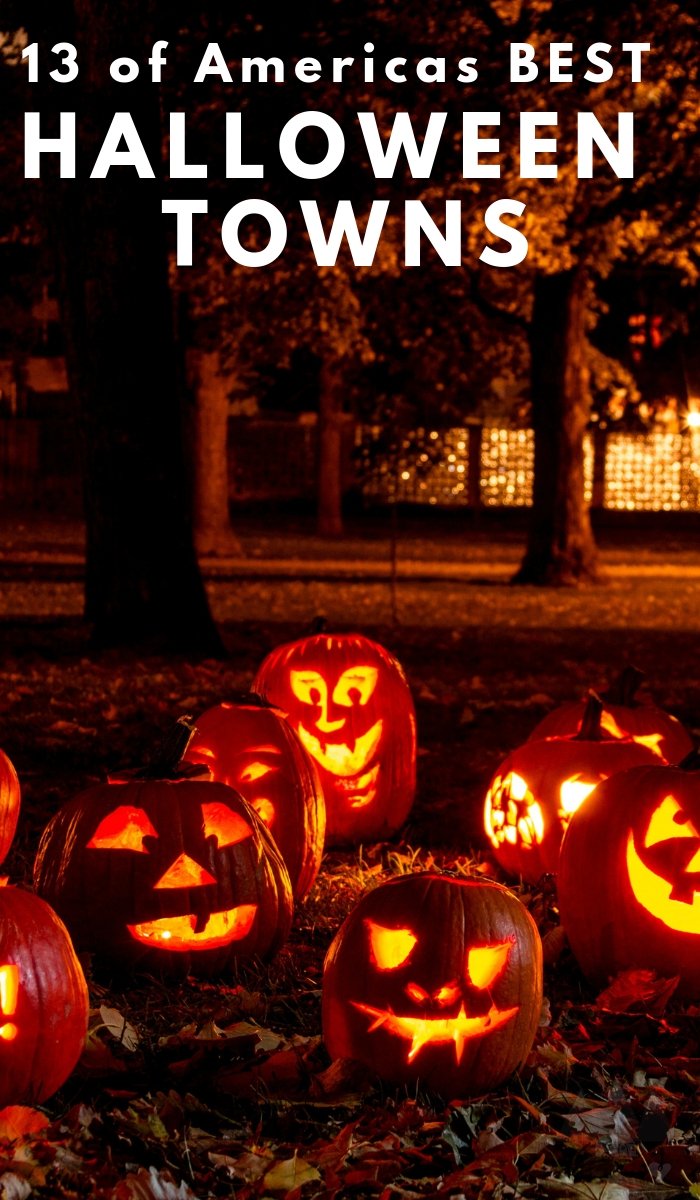 These 10 towns make the top of the list for best Halloween towns in America to start planning your Halloween vacations too. #halloween #travel #ourroaminghearts #halloweentowns | Halloween | Best Halloween Towns | Travel |