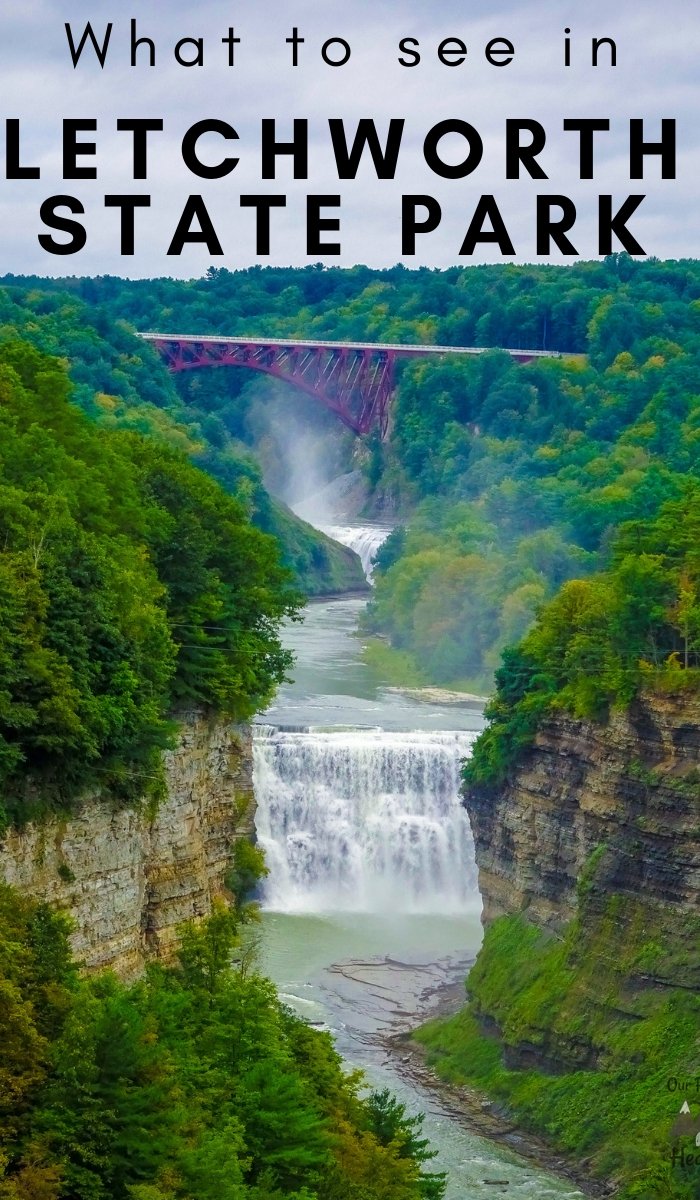 Surrounded by majestic waterfalls and lush green forests, there is a rich history that goes along with many things you can do at Letchworth State Park, NY. #ourroaminghearts #letchworthstatepark #stateparks #newyork #thingstodo | Things to do in New York | Letchworth State Park | State Parks In New York | Travel |