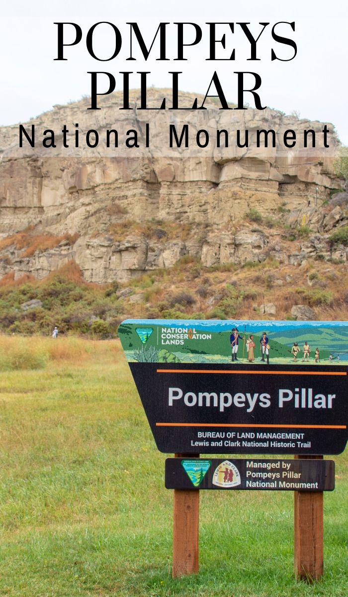 Pompeys Pillar National Monument is physical evidence of the Lewis and Clark expedition. William Clark left his signature etched into this rock, you have to see it! #lewisandclark #montana #billings #nationalpark #ourroaminghearts | Lewis and Clark | Montana Travel | Billings, Montana | National Parks | Sacagawea Facts