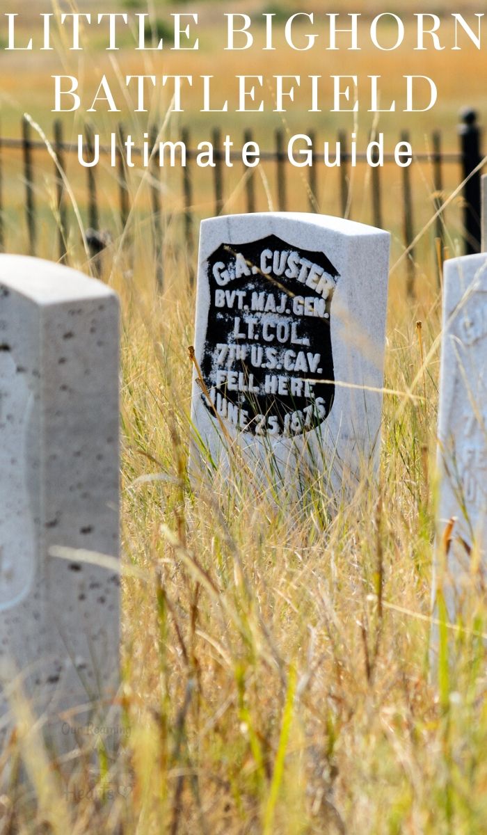 Battle of Little Bighorn, is the battle where Custer met his death. Set on the Crow Reservation the Little Bighorn Battlefield is a must-see! #ourroaminghearts #battleoflittlebighorn #montana #billings #custerslaststand #nationalmonument