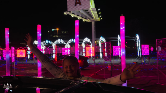 You are about to get a front-row seat to the largest animation Christmas lights show in the world. Bring the whole family for this adventure! #OurRoamingHearts #ChristmasLights #Arizona #Georgia #Tempe #Glendale #Marietta #HolidayActivies #FamilyFun | Family Fun For Christmas | Christmas Light Shows | Tempe Arizona | Glendale Arizona | Marietta Georgia | World Of Illumination | Christmas Traditions