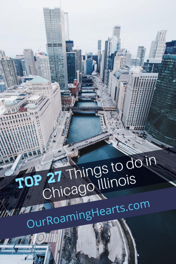 Enjoy Chicago's attractions with ease. Follow along as I show you 27 top things to do in Chicago, Illinois, and how to save money while visiting. #ourroaminghearts #chicago #illinois #frugaltravel #familyattractions #saveontravel #thingstodoinchicago | Things to do in Chicago | Things to do in Illinois | Frugal Travel | Ways to save on Chicago Travel | Chicago Illinois | Family Attractions in Chicago |