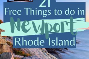When visiting Rhode Island there is so much to take in like the Newport Mansions. But there are also 21 free things to do in Newport RI you have to see! #rhodeisland #free #newport #ourroaminghearts #thingstodo | Travel | Free Things to Do | Newport | Rhode Island | Atlantic Ocean |