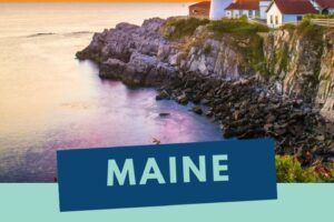 Maine is a great place to vacation if you're into lots of outdoor activities, read our Maine Travel Guide for fun things to do. #maine #travelguide #ourroaminghearts #vacation #outdoor #activities #thingstodo | Things to Do | Maine | Vacation | Travel Guide |
