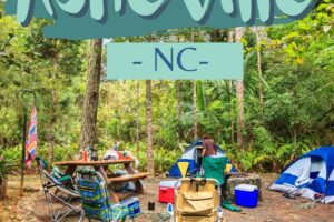 Beautiful campsites near asheville area will provide you with the most incredible views, spacious areas for families, and plenty to do. #ashville #nc #camping #familytravel #rv #ourroaminghearts #campsites | Family Exploring | Campsites | Weekend Adventures | Family | Rv Camping |